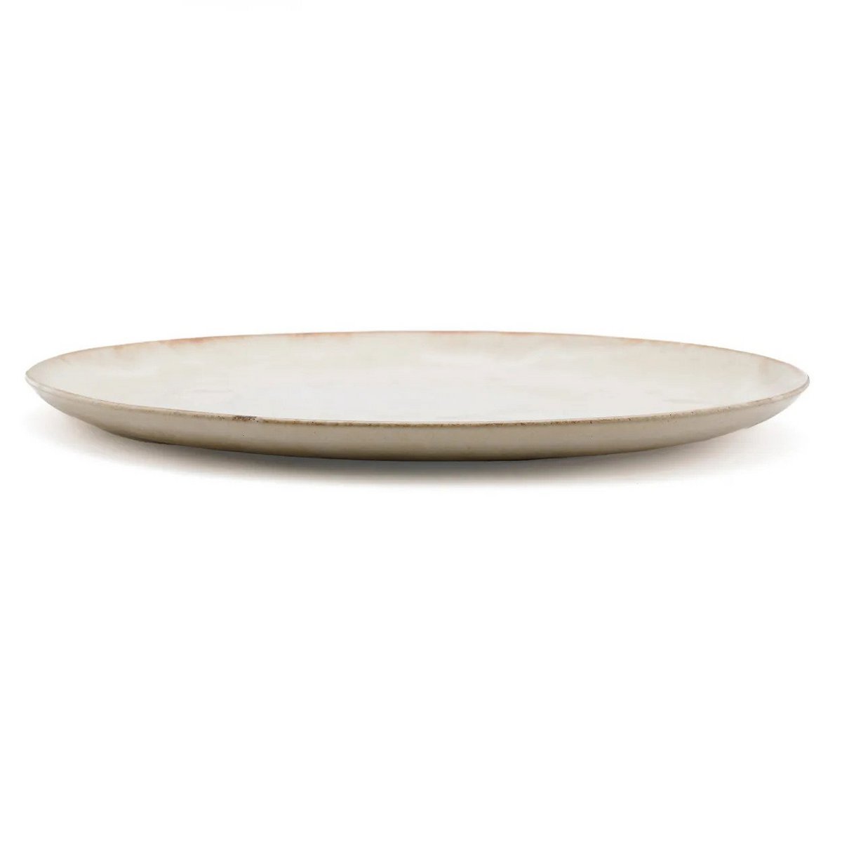 Porseleinen saladebord Cascais creme/bruin