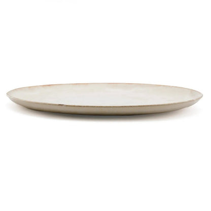 Porseleinen saladebord Cascais creme/bruin