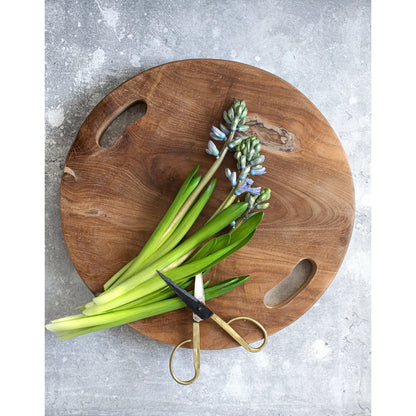 Teakhout dienblad Teak root tray naturel - 40 cm