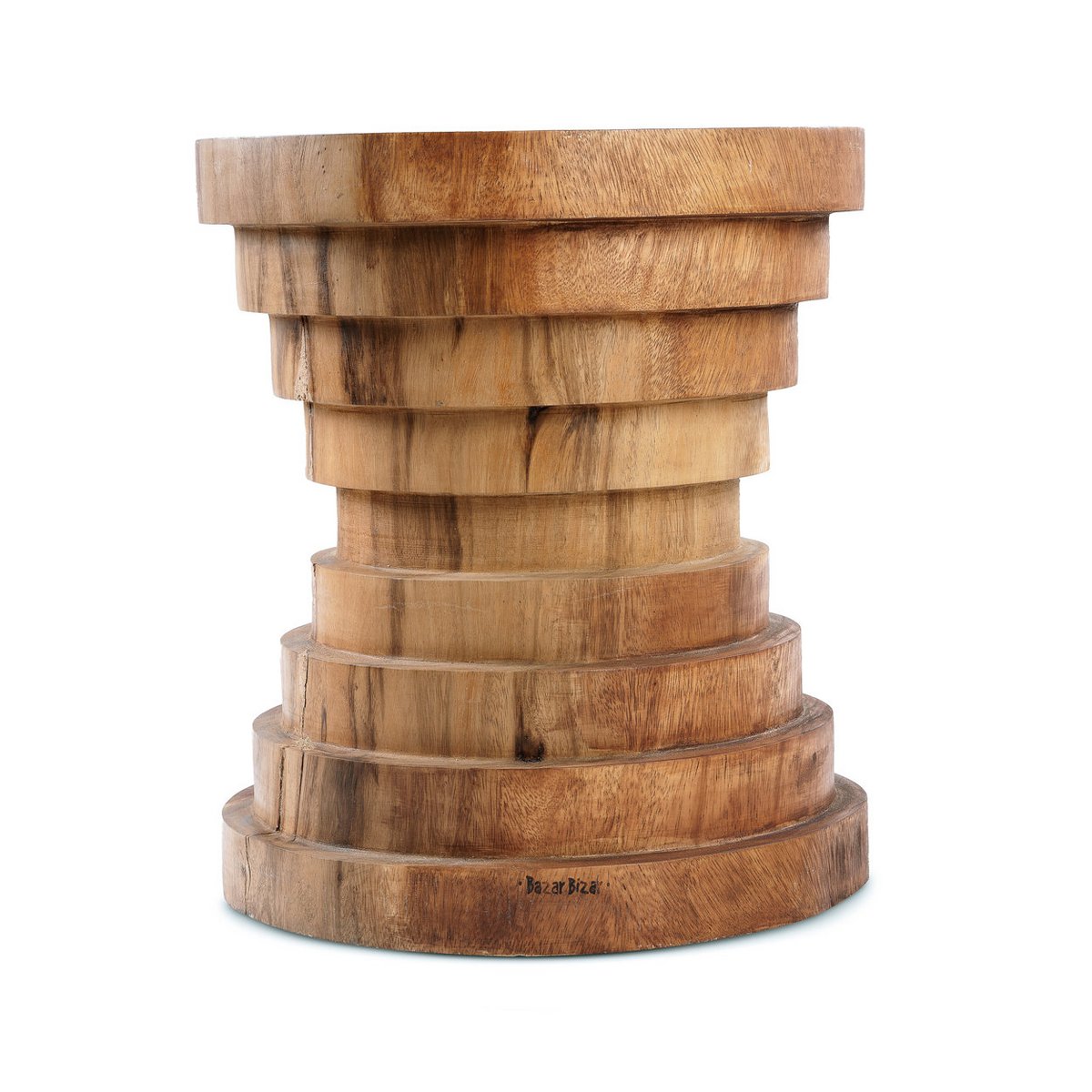 Natuurlijke houten kruk Mazu naturel