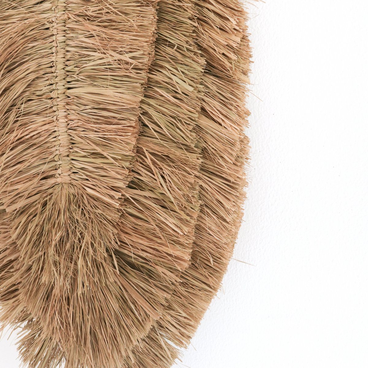 Wanddecoratie Tipin Raffia Bladvorm - 50 cm