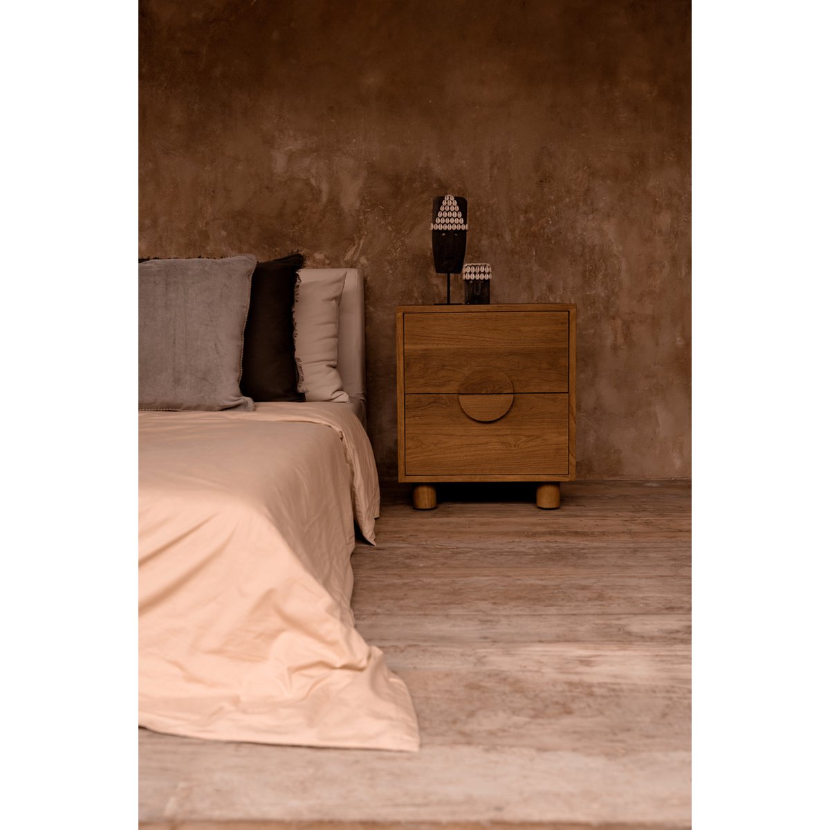 Fluweel kussenhoes The velvet crush grijs - 50x50
