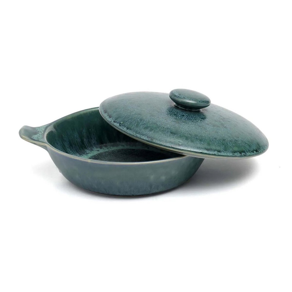 Keramische stoofpot Aqua blauw