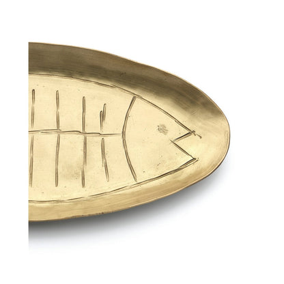 Messing schaal Dishy fishy trade goud