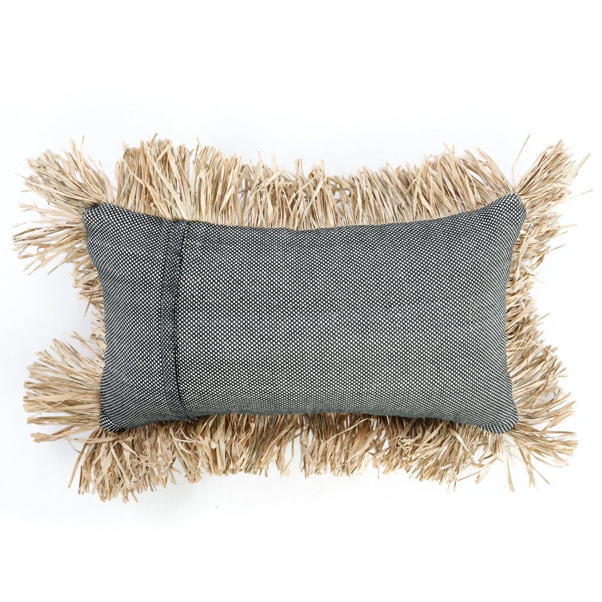 Katoenen kussenhoes Bonita naturel/zwart - 30x50