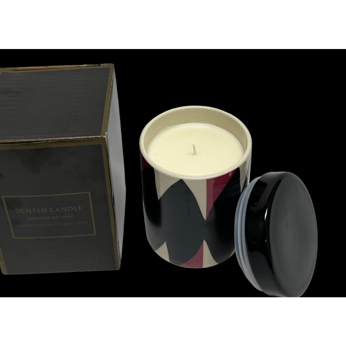 Geurkaars natuurlijke sojawas Luxe naturel - 13,5 cm