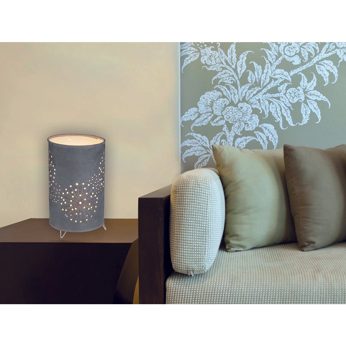 Stoffen Tafellamp Aurona - 25 cm