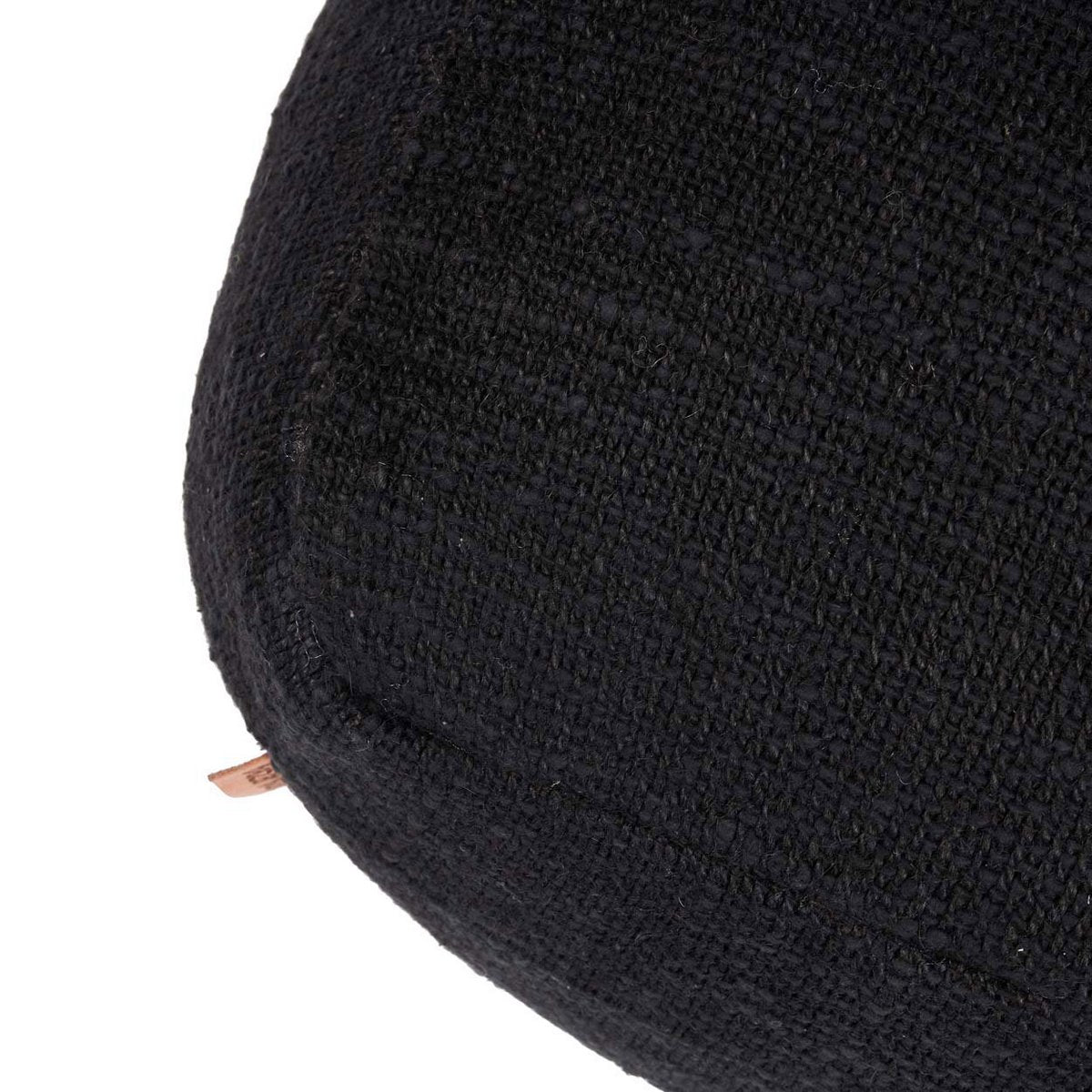 Stof poef Comfy zwart