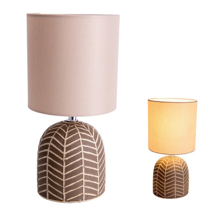 Keramische Tafellamp Folio Bruin - 27,5 cm (E14)