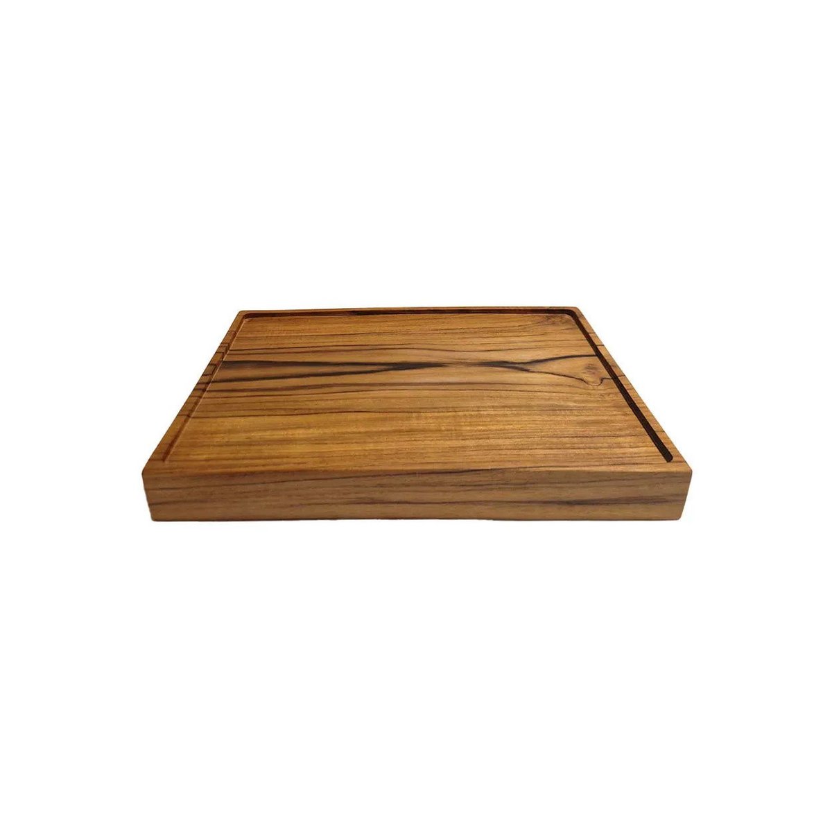 Teakhouten serveerbord naturel