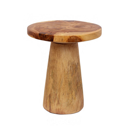 Houten bijzettafel Timber conic naturel - 50 cm