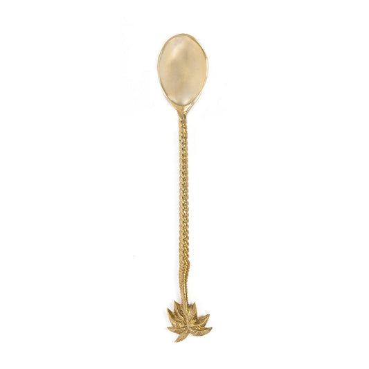 Messing lepel Palmboomlepel goud