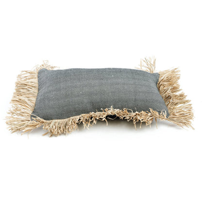 Katoenen kussenhoes Bonita naturel/zwart - 30x50