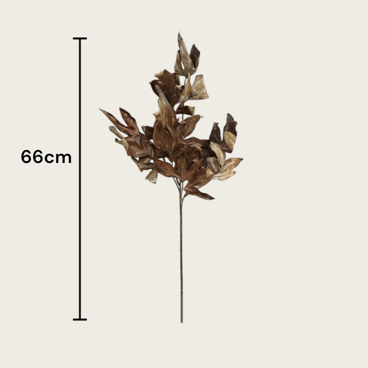 Zijden kunstbloem Herbstserie bruin - 66 cm