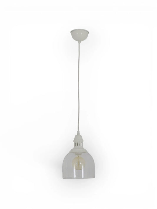 Glazen Hanglamp Mumbai Wit (E27)
