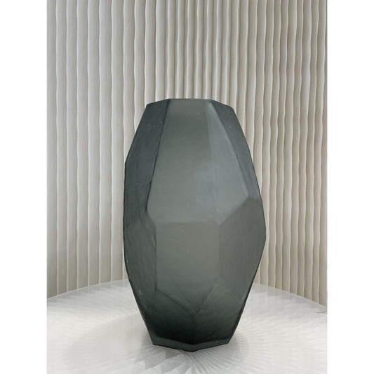 Glazen vaas Stone smoke rookgrijs Groot