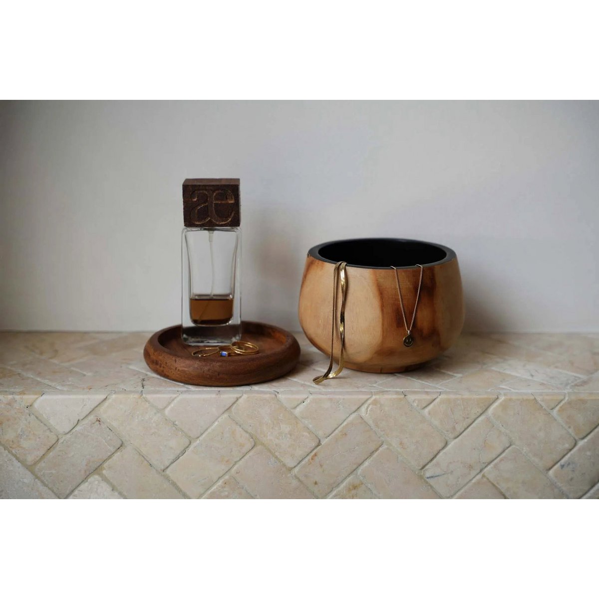 Teakhouten schaal Bondi natuur - 28 cm