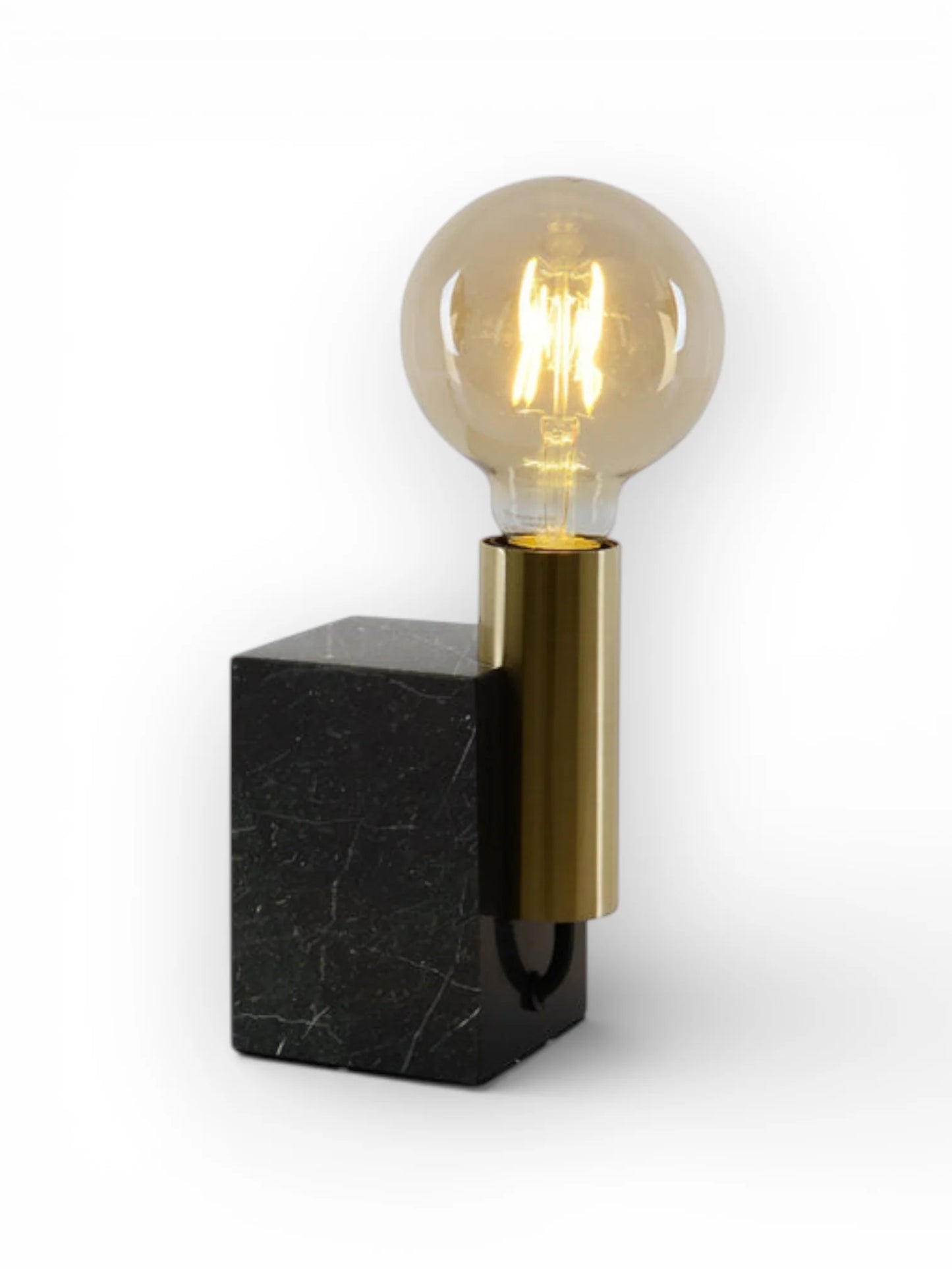 Tafellamp Gemma Marmer/Messing - 16 cm (E27)