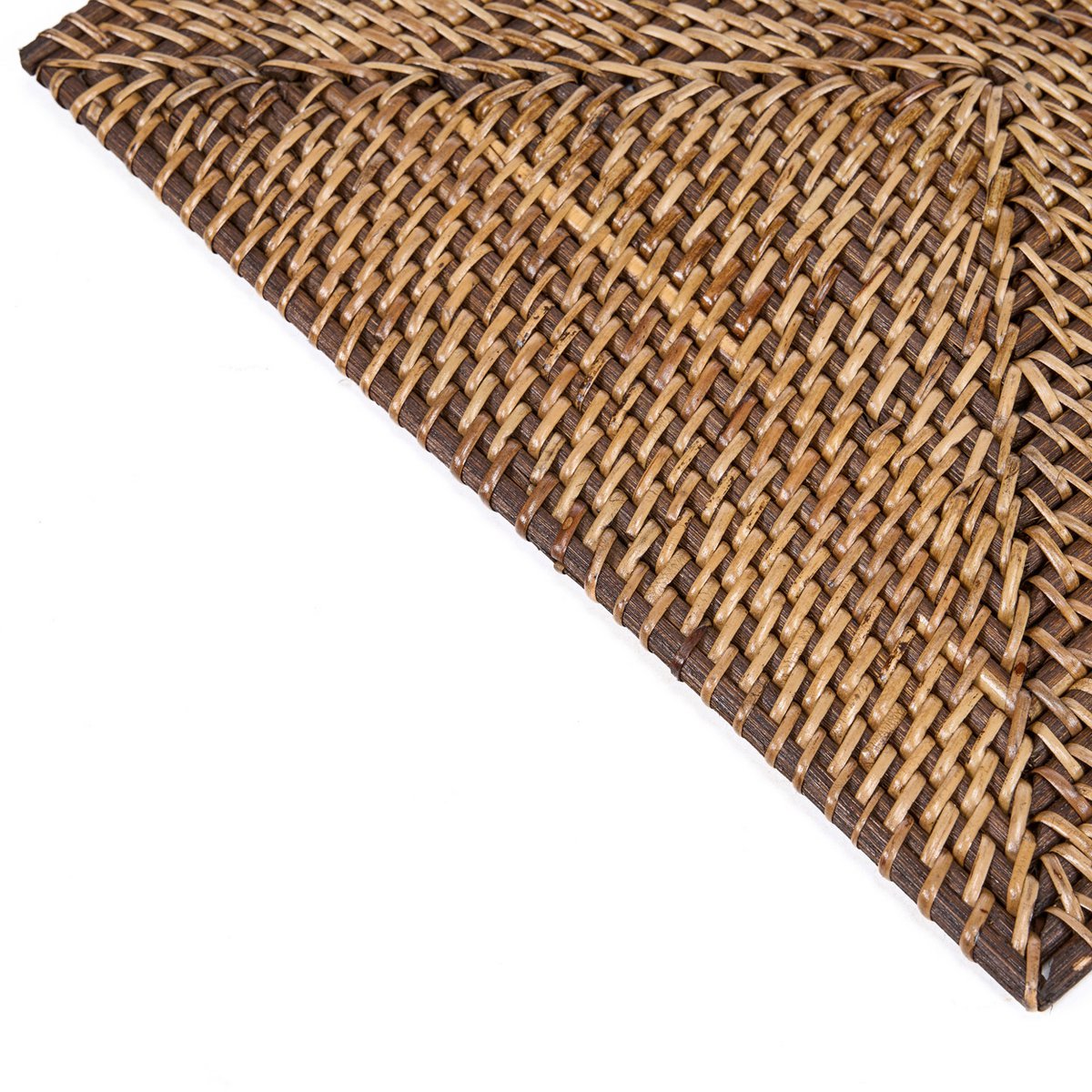 Rotan placemat Koloniale natuurlijk bruin - 30x40 cm