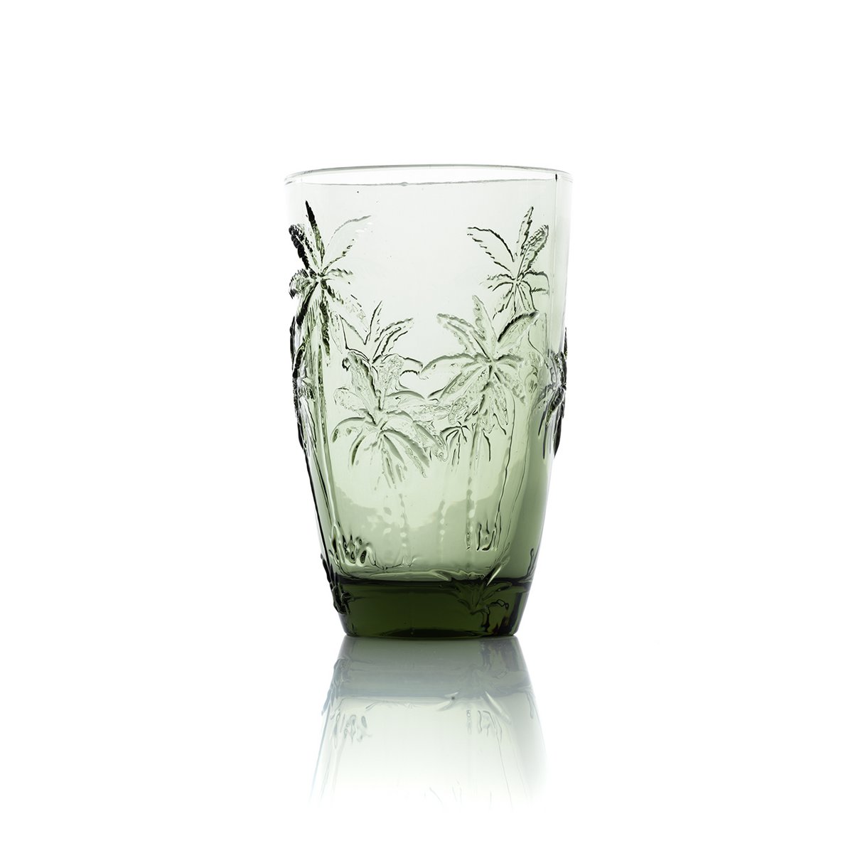 Gerecyclede highball glas Palm breeze groen