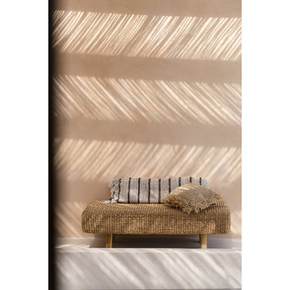 Katoenen kussenhoes Boheems wit - 35x100
