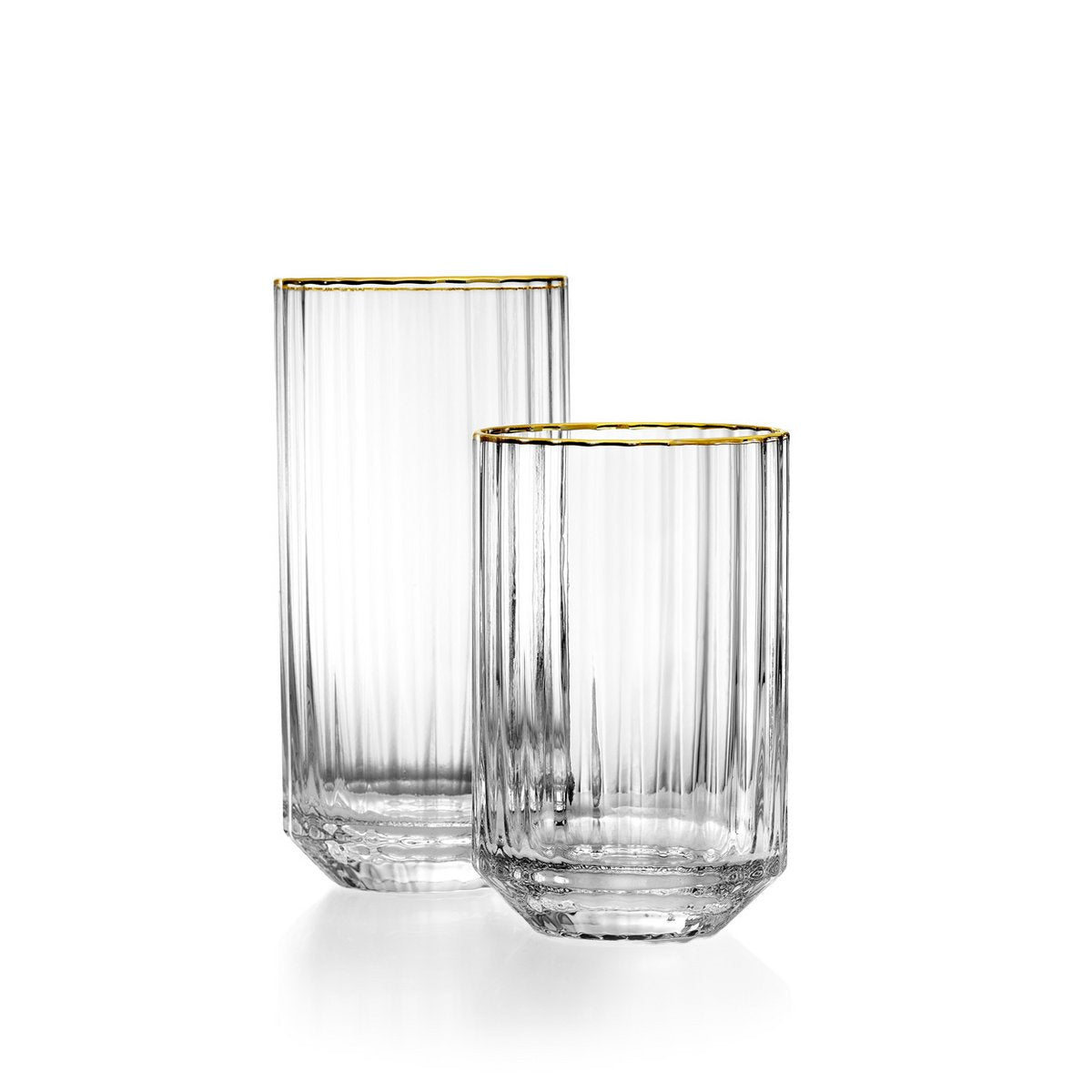 Glazen highballglas Golden sip natuurlijk goud