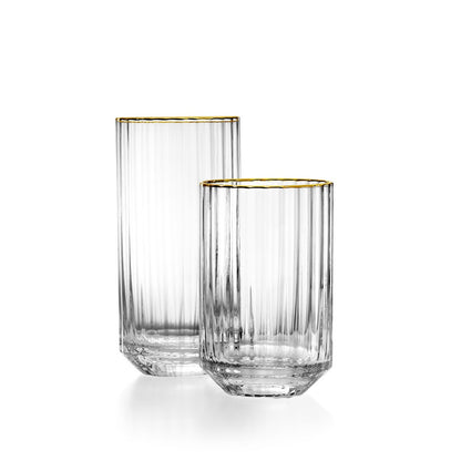 Glazen highballglas Golden sip natuurlijk goud