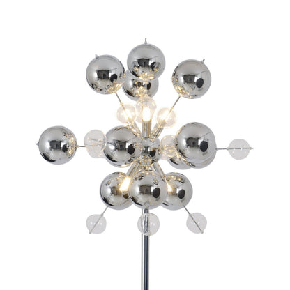 Design Vloerlamp "Supernova" – Chroom & Glas - OutHome