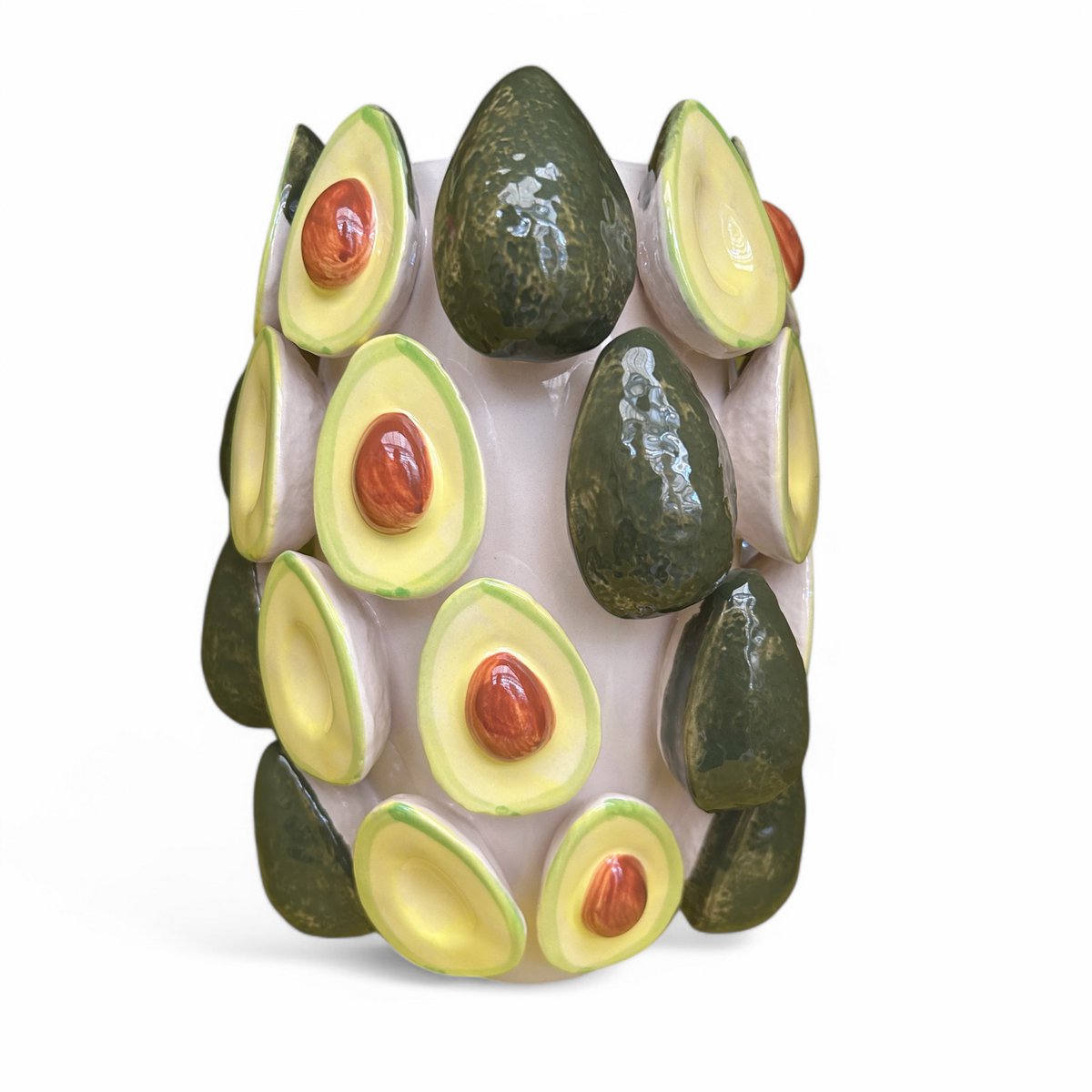 Keramische avocado vaas Avocado groen