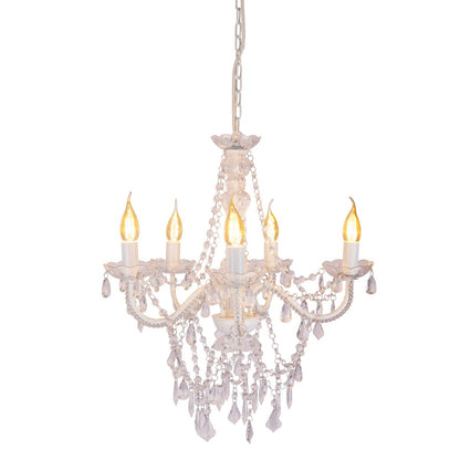 Kroonluchter Cecilia 5-Lichts Wit - Ø 52 cm (E14)