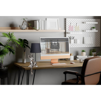 Keramische Tafellamp Helge Zwart/Zilver - 45 cm (Ø 18 cm)