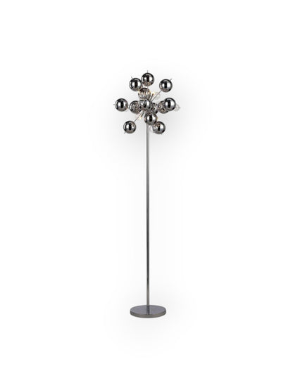 Design Vloerlamp "Supernova" – Chroom & Glas - OutHome