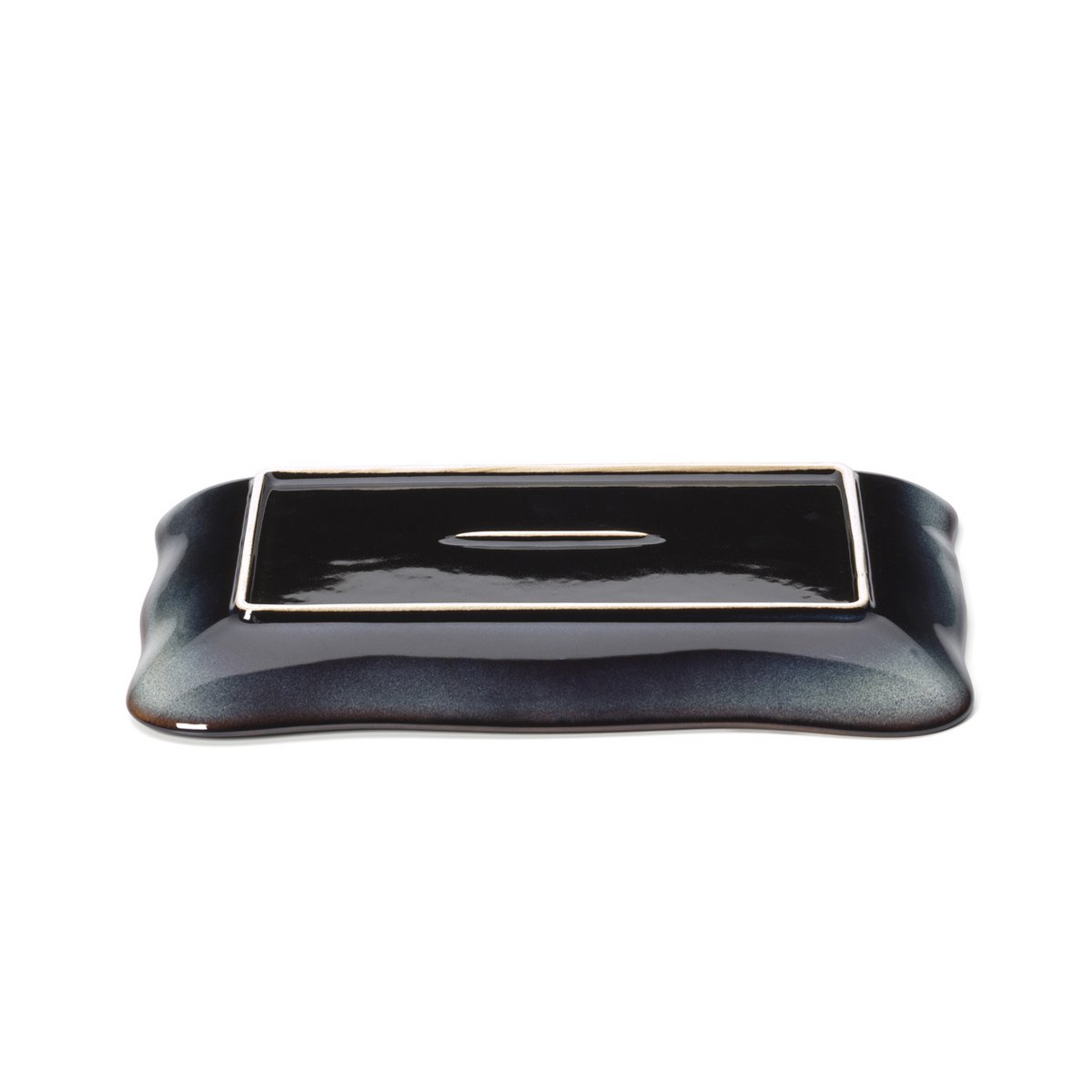 Rechthoekig bord Lotus ice grijs/bruin