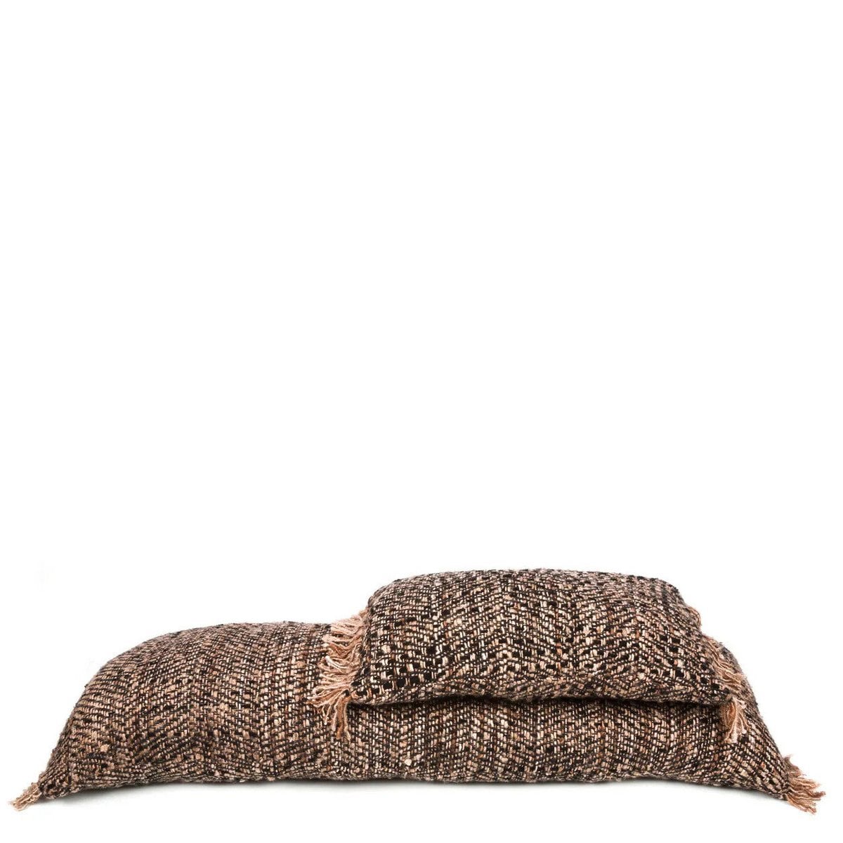 Katoenen kussenhoes Glamour zwart koper - 30x50 cm