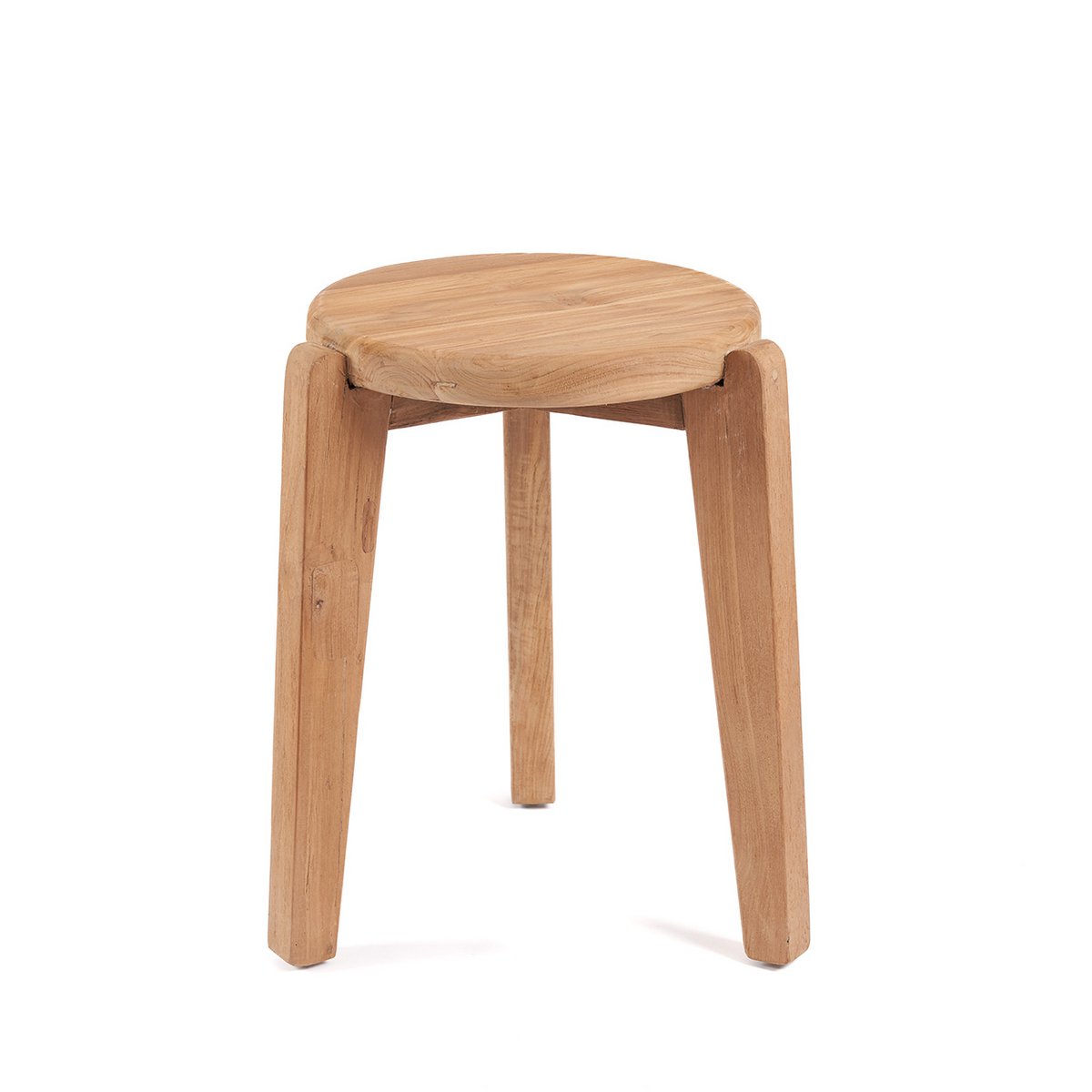 Teruggewonnen teak bijzettafel Seseh naturel