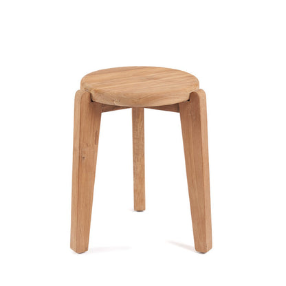 Teruggewonnen teak bijzettafel Seseh naturel