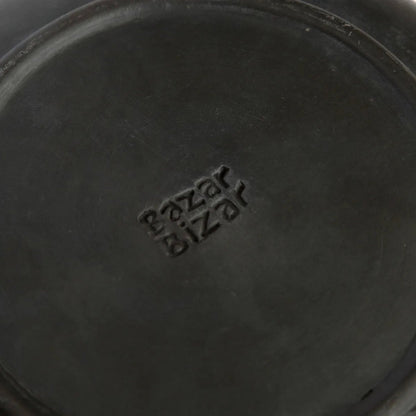 Terracotta bord The Burned Deep Plate zwart - M