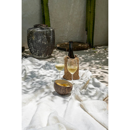 Kokosnoot voerbak Coco natuurlijk wit