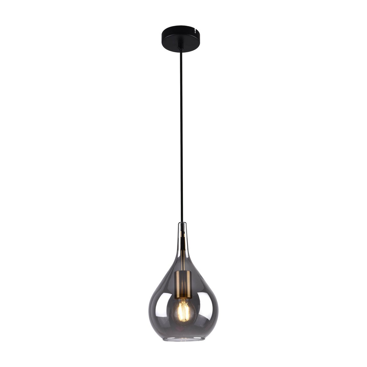 Hanglamp Gota Rookglas - Ø 20 cm (E27)