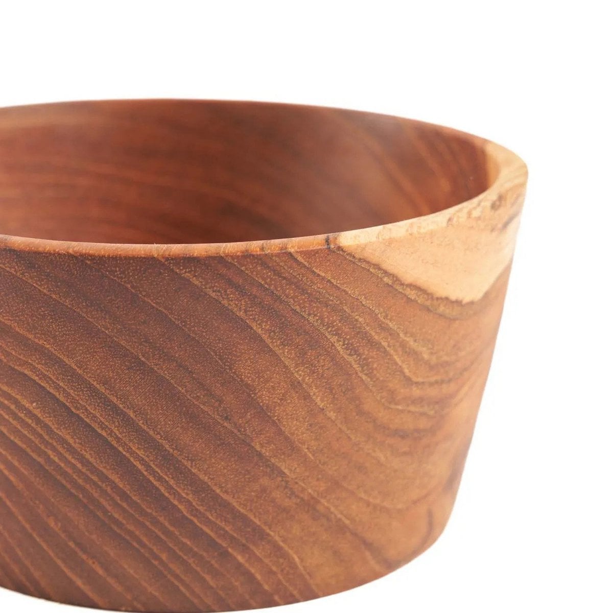 Teak schaal Popcorn naturel