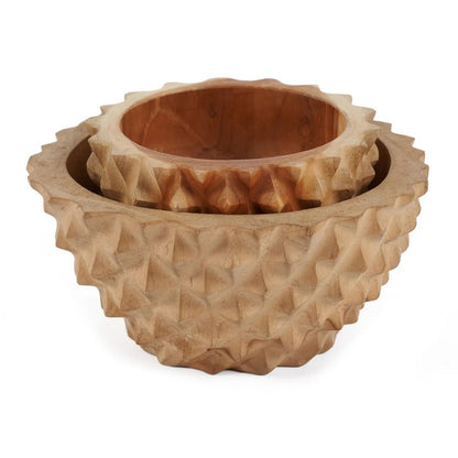 Teakwortel kom Durian naturel