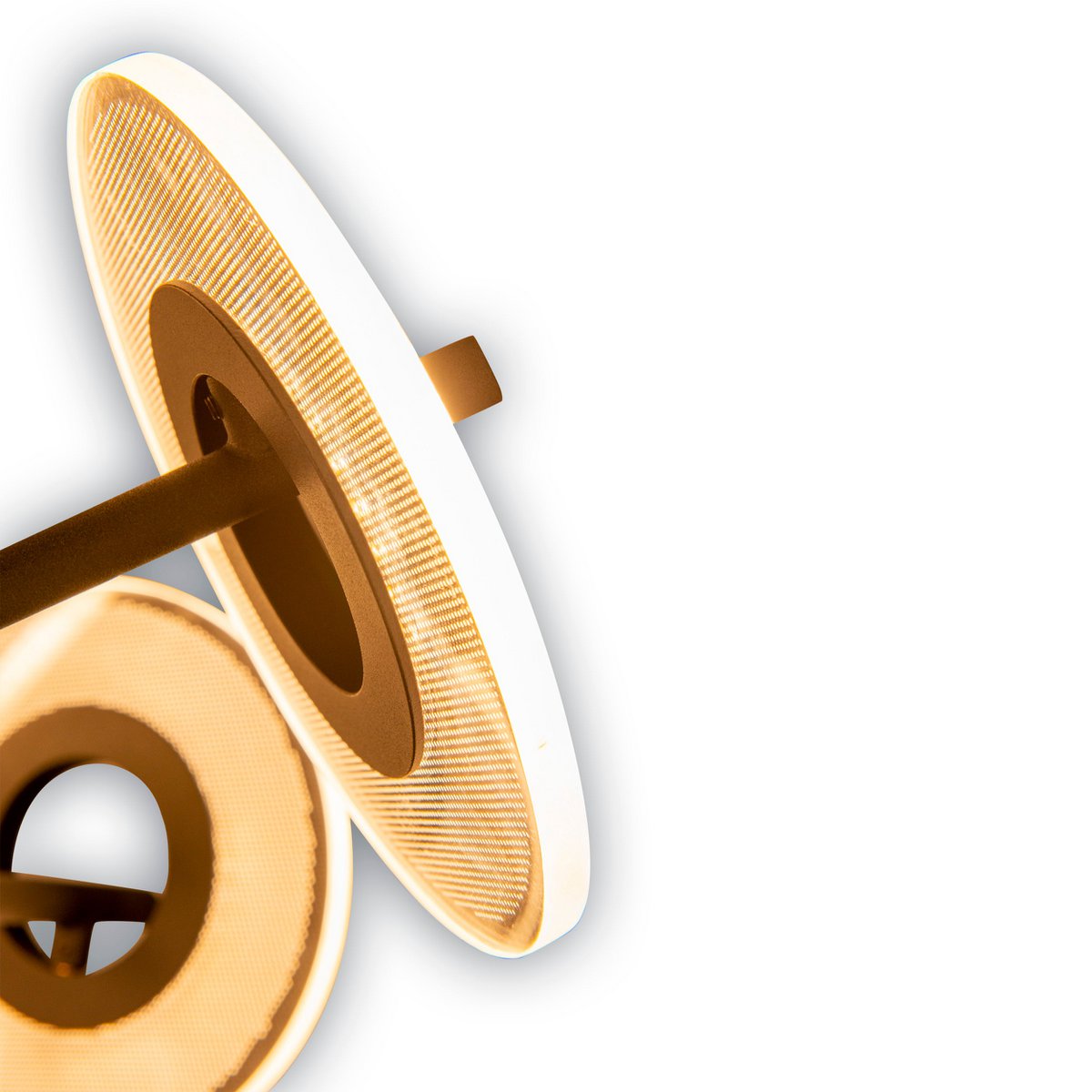 LED Hanglamp Discus Zwart/Wit - Ø 57 cm