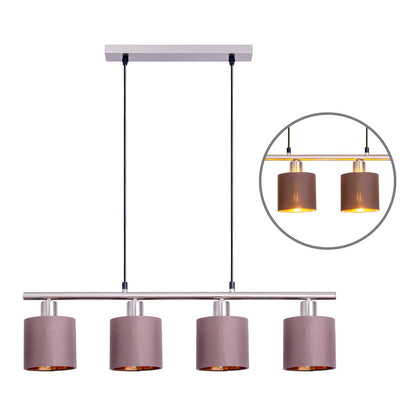Hanglamp Maron 4-Lichts Bruin (E14)