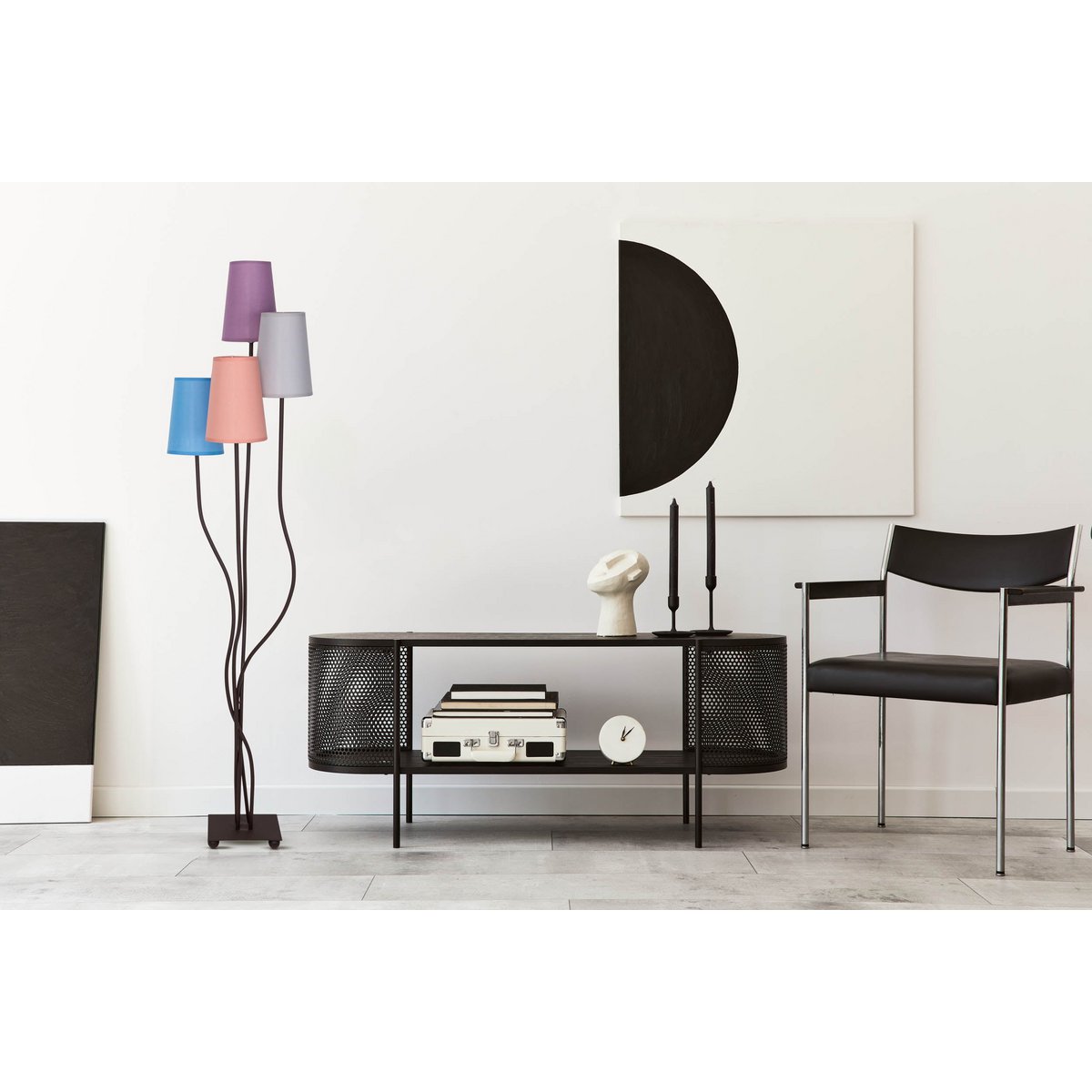 Vloerlamp Boho 4-Lichts Kleurrijk - 140 cm (E14)