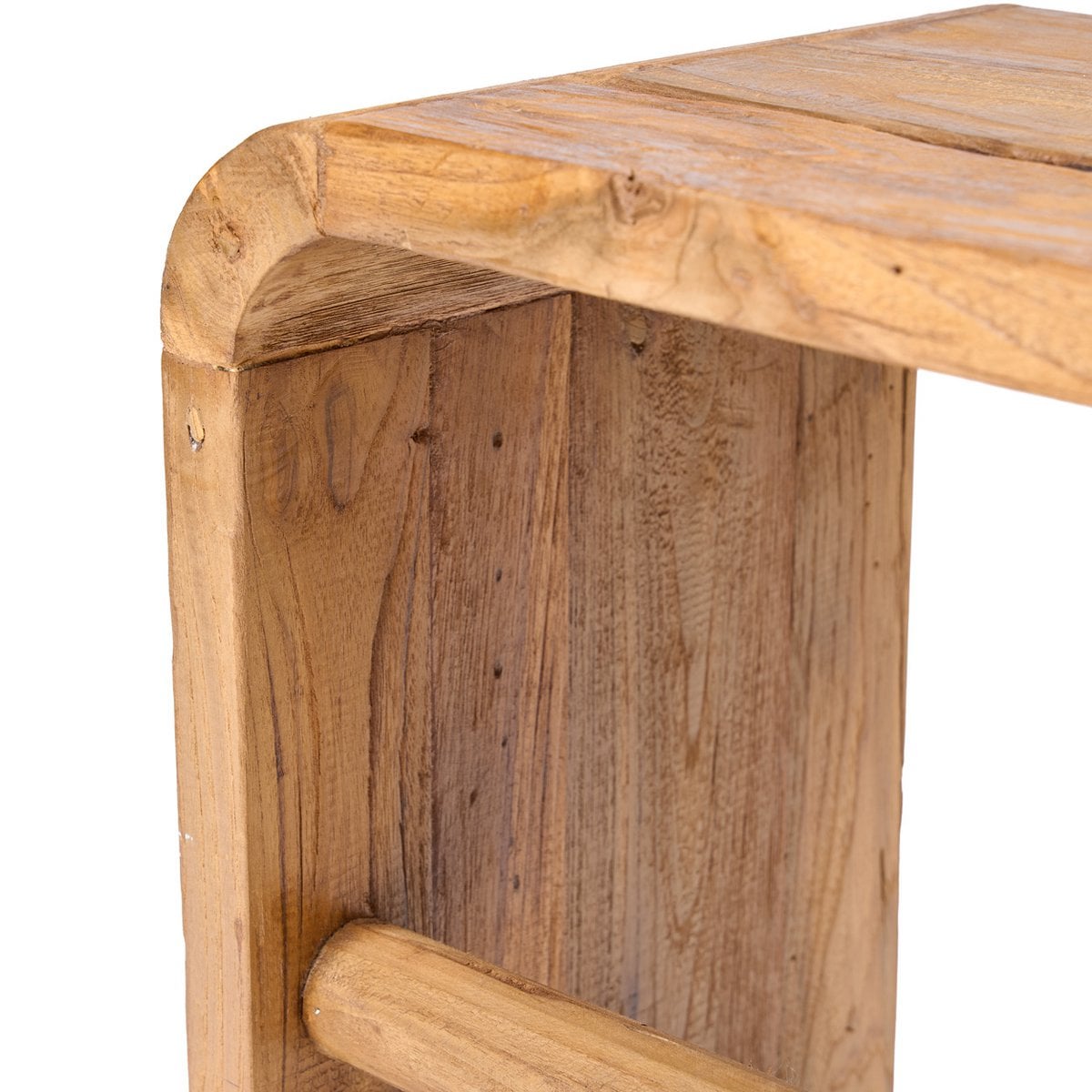 Teakhouten bijzettafel Arc naturel