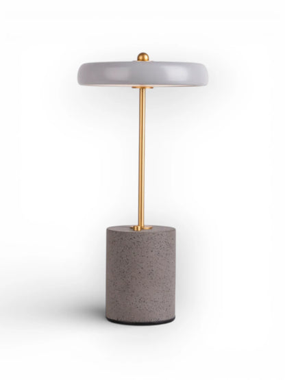 Acculamp Seta Grijs Metaal/Beton - 30 cm