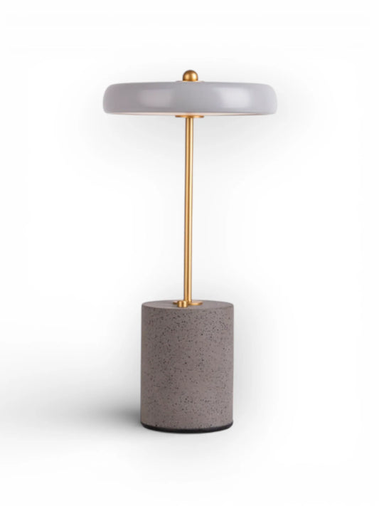 Acculamp Seta Grijs Metaal/Beton - 30 cm