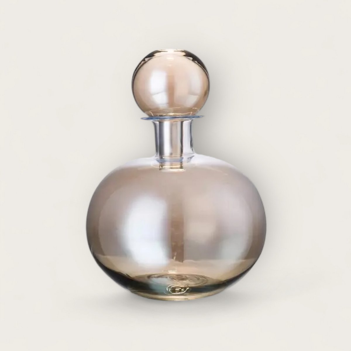 Glazen fles amberkleurig (Set van 3)