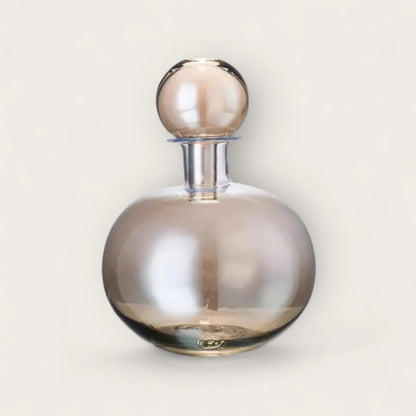 Glazen fles amberkleurig (Set van 3)