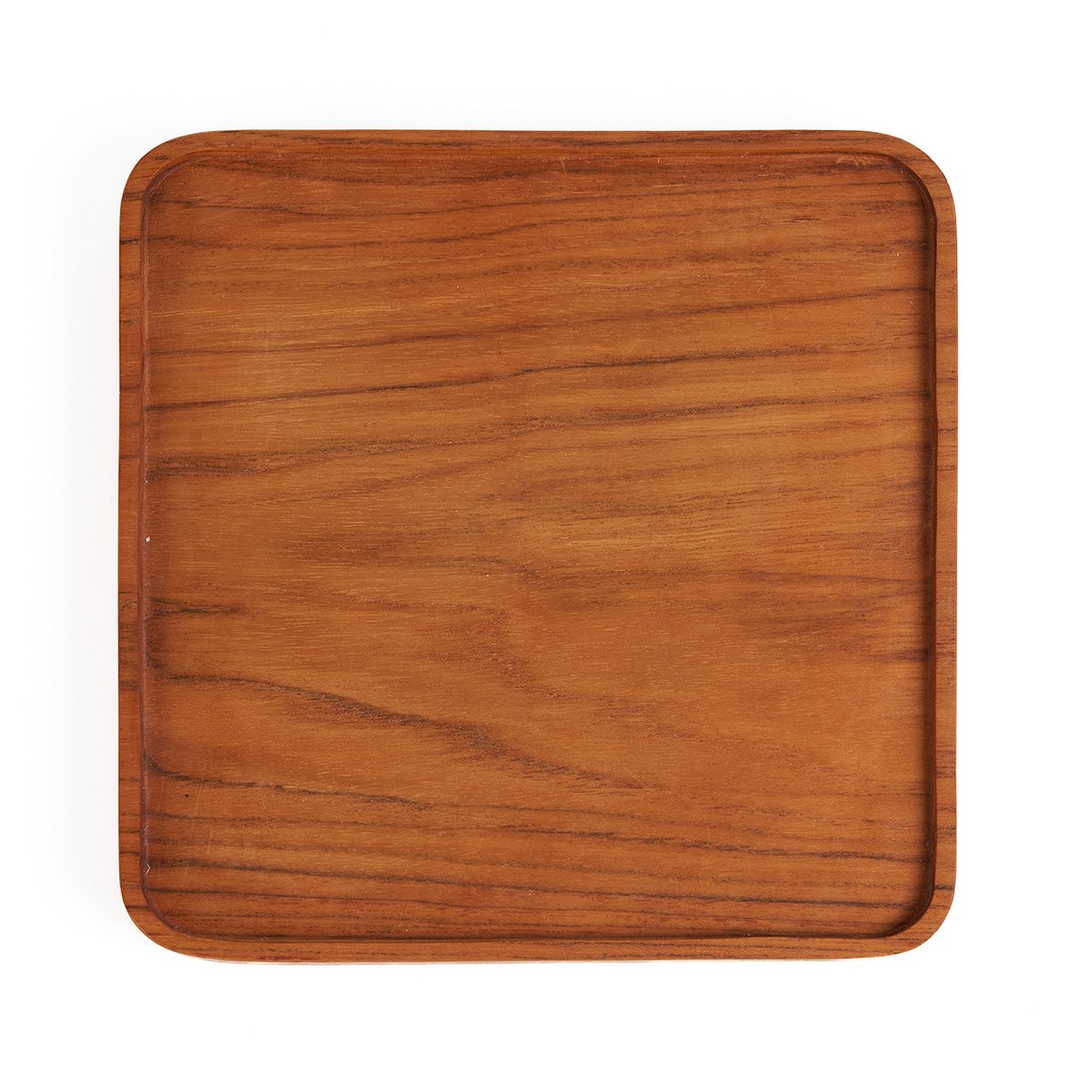 Teak vierkant bord naturel